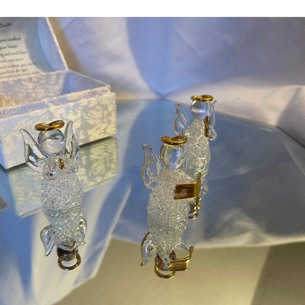 Worry box with Spun Glass angels, collectibles, New